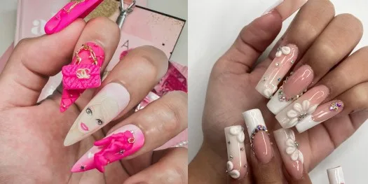 What types of 3D nail art are available What types of 3D nail art are available